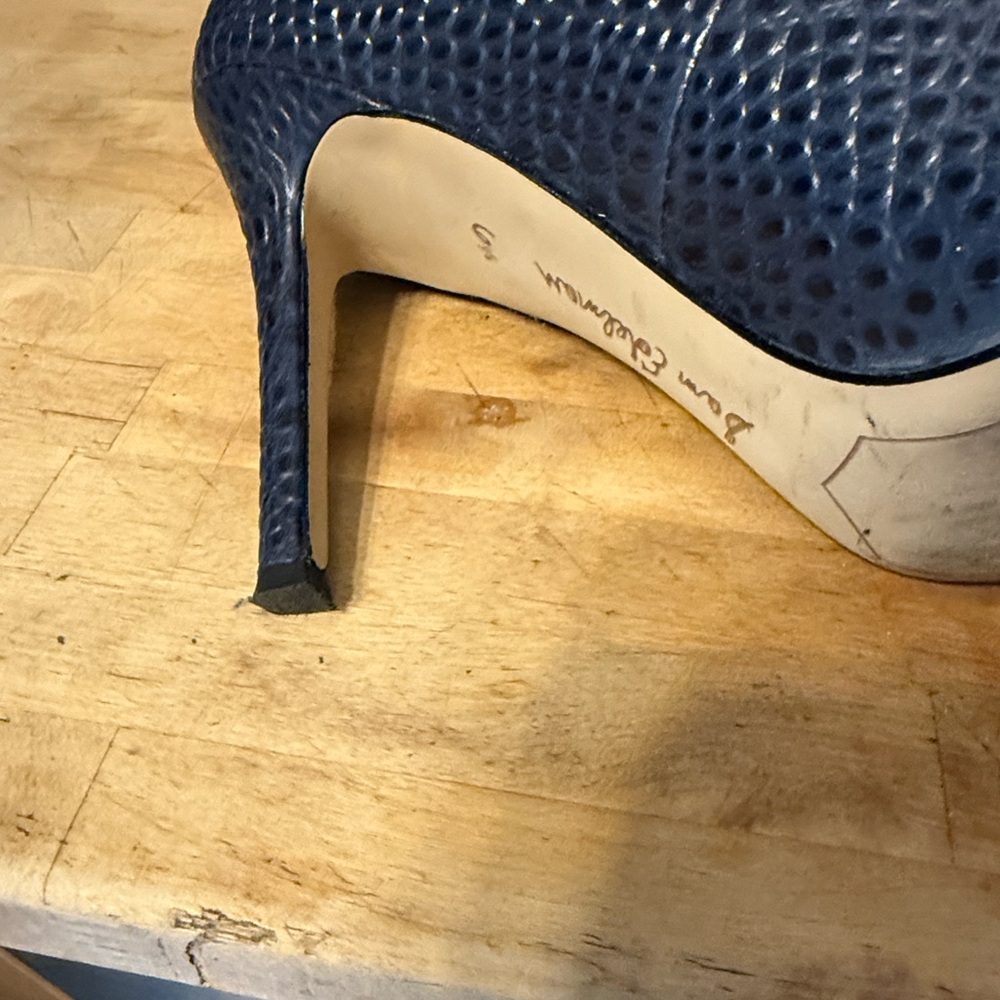 Sam Edelman Blue Textured Heels